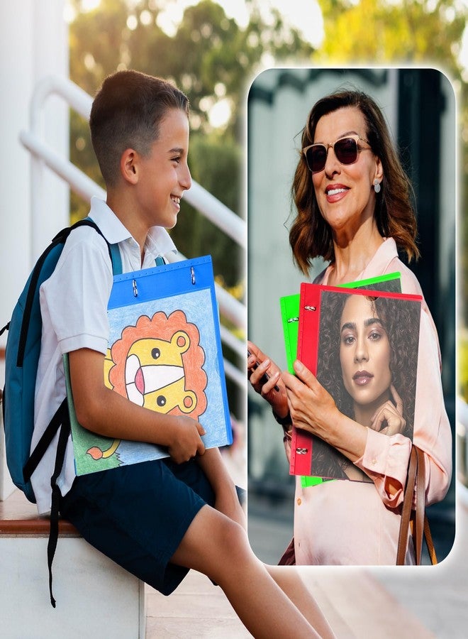 ووت آي مجموعة WOT I المكونة من 4 مجلدات تلسكوبية بثلاث حلقات (0.75 بوصة)، مجلد مرن قابل للتوسيع - تصميم حاصل على براءة اختراع لسهولة الحمل، يتسع لـ 160 ورقة، 4 ألوان زاهية، مثالي للمدرسة والمكتب والتنظيم المنزلي - Image 5