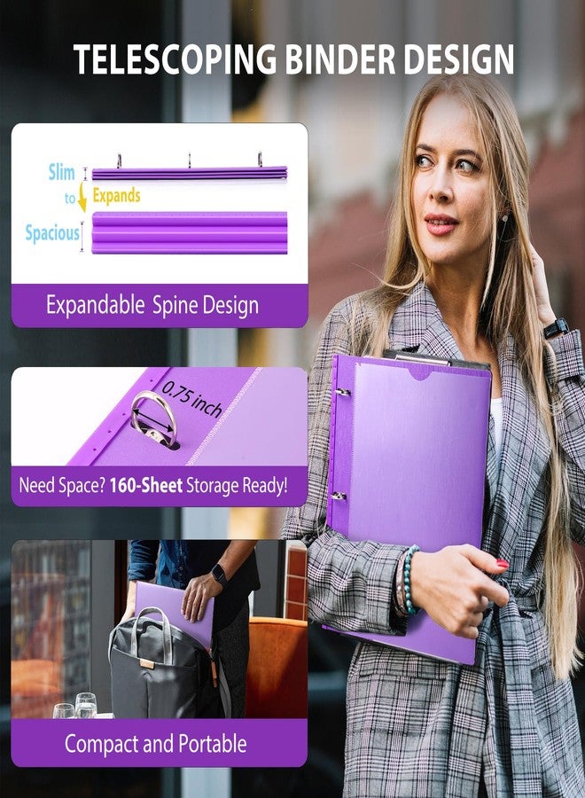 ووت آي مجموعة WOT I المكونة من 4 مجلدات تلسكوبية بثلاث حلقات (0.75 بوصة)، مجلد مرن قابل للتوسيع - تصميم حاصل على براءة اختراع لسهولة الحمل، يتسع لـ 160 ورقة، 4 ألوان زاهية، مثالي للمدرسة والمكتب والتنظيم المنزلي - Image 2