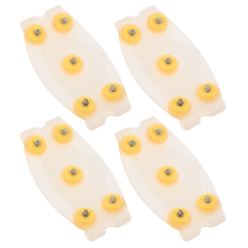 2 Pairs Ice Traction Cleats: Anti- Boot Spikes - Elastic Winter Grippers Crampons For Hiking Running Snow Sports Safety - Image 4