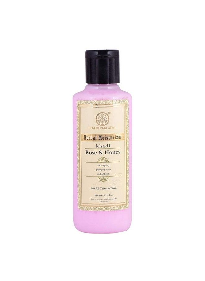 Khadi Natural Moisturising Lotion Rose And Honey 210Ml  - Image 2