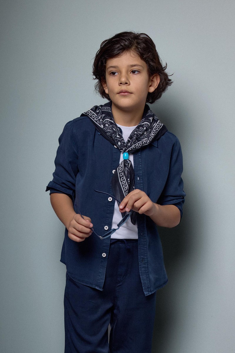 DeFacto Blue Boy Regular Fit Long Sleeve Shirt Casual - Image 3