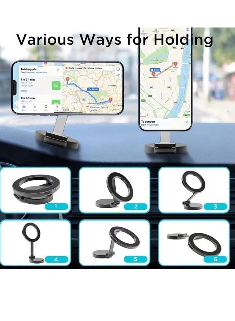 NEW Car Mount with 20 Strong Magnets – 1080° Rotatable Magnetic Phone Holder for Car Dash, Compatible with iPhone 15/14/13/12 Pro Max Plus - Image 4
