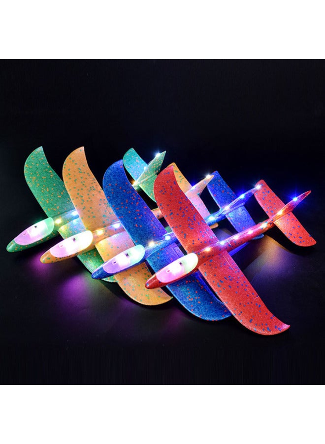 Foam Aircraft 44cm Hand Throwing Foam Aircraft Outdoor Children's Toy Gliding Swing Aircraft Model Sliding Toy-Color:Red Foam Aircraft 44cm ]  - Image 4