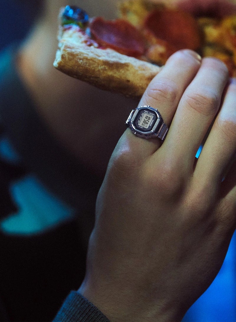 CASIO 50th Anniversary Digital Ring Watch CRW-001-1ADR - Image 5