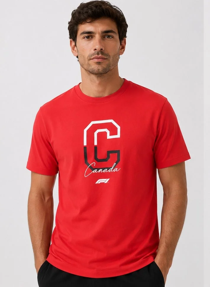 Formula1 Formula 1 Fanwear Canada Grand Prix, T-shirt, Red