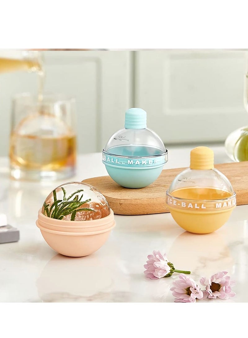 Y&D Ice Ball Mold, Silicone Spherical Reusable Maker for Coffee Beverage Cold Drink Making DIY Home Kichen 4 pcs - Image 3