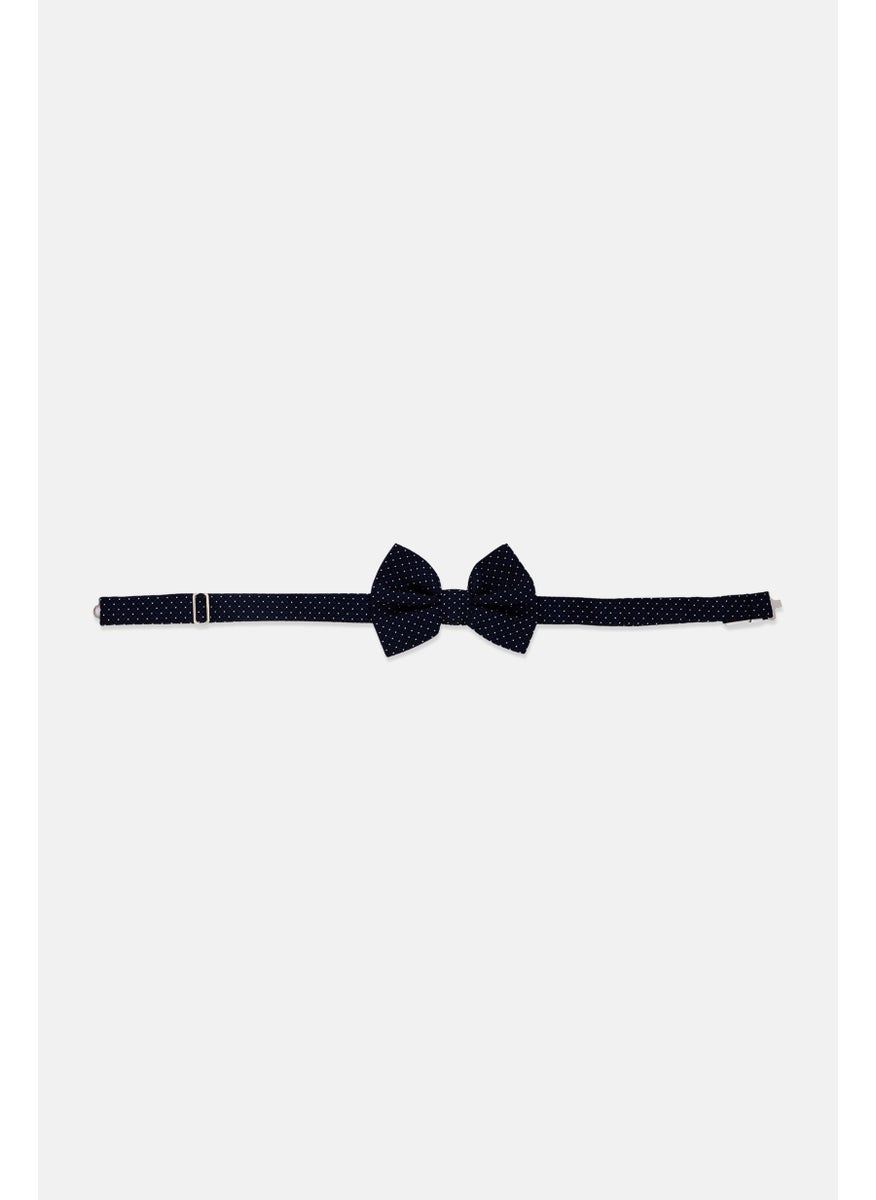 EMPORIO ARMANI Men Dotted Print Bow Tie, Navy  - Image 2