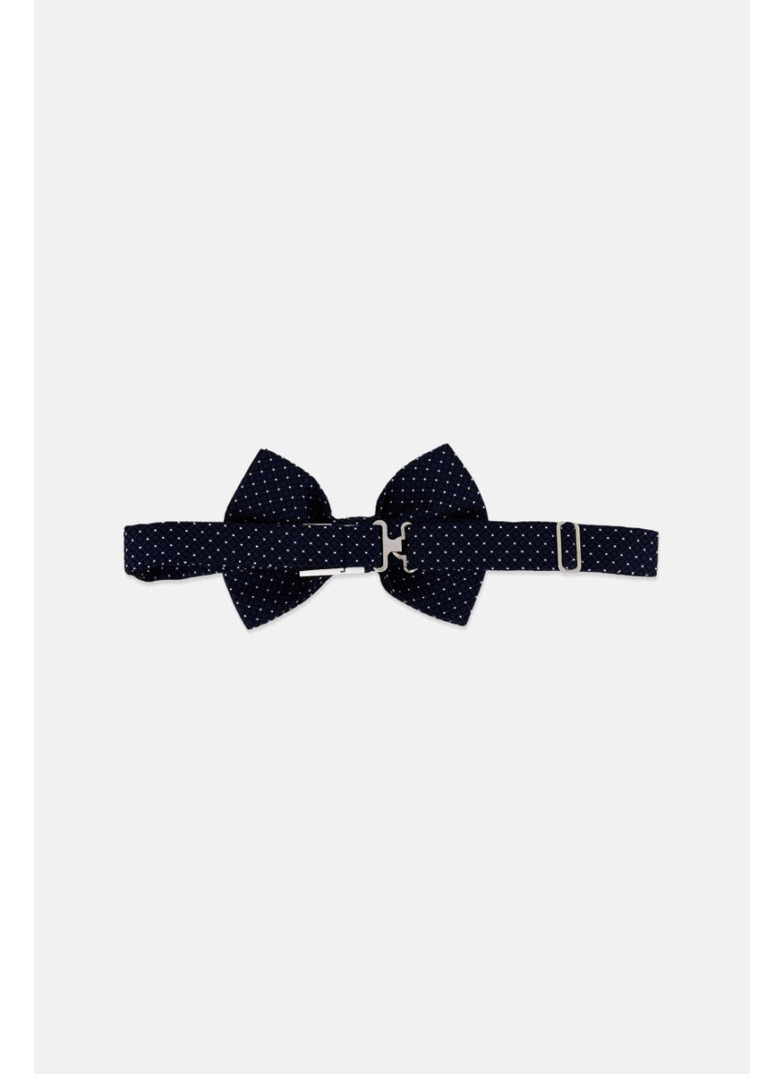 EMPORIO ARMANI Men Dotted Print Bow Tie, Navy  - Image 3