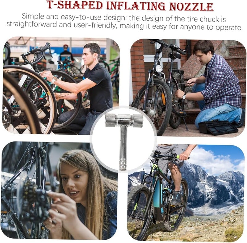 مشبك نفخ إطارات من النحاس الثقيل، ملحق ضاغط الهواء، أداة إصلاح سريع - Image 3