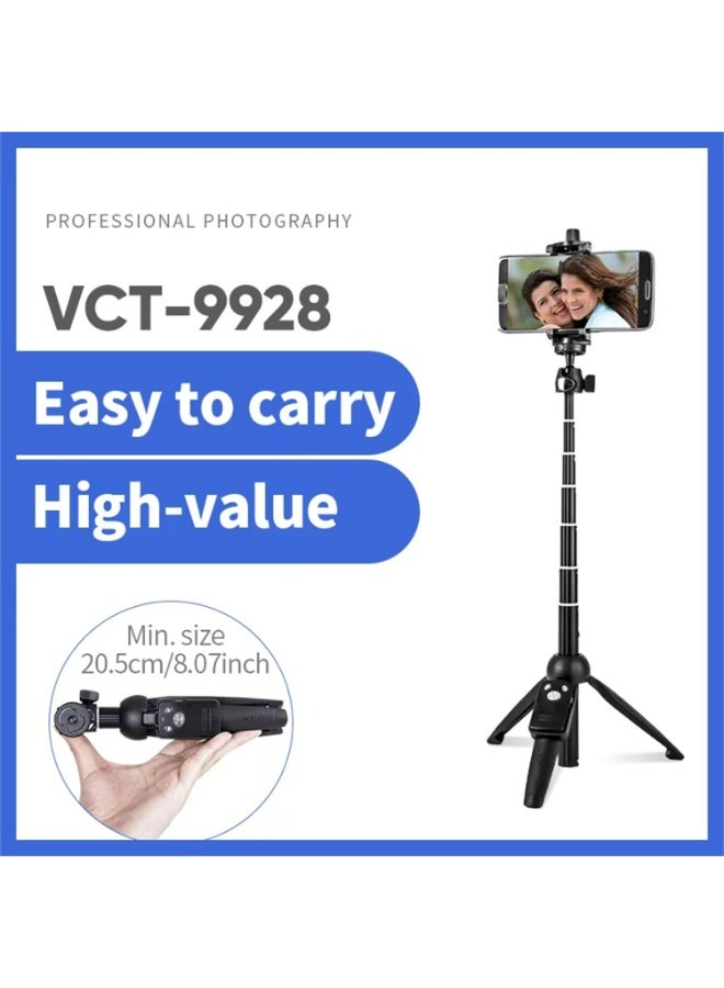 40" Extendable Selfie Stick Tripod with Wireless Remote - Aluminum Alloy Phone Mount for iPhone 16/15/14/13,for Samsung S24/S23, (101cm Max Height, Foldable Design) - Image 2