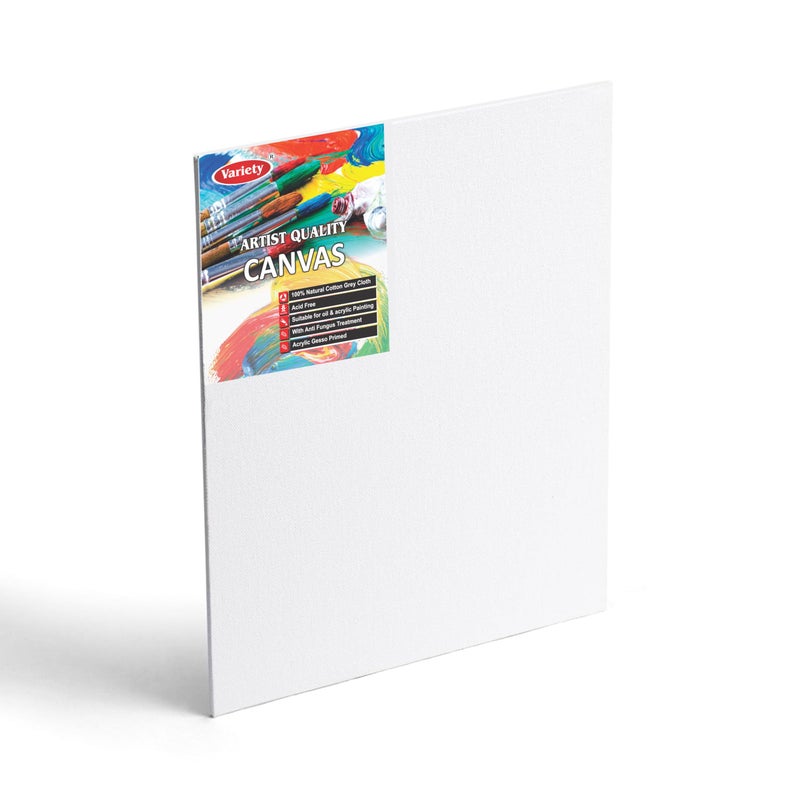 Variety Canvas Art Kit for Artists n Students Which Includes [ Canvas Boards 3pc, A/4 Canvas Pad, Journal Sketchnotebook 2 pc, Easel Stand 8" ] Pack of 7 - Image 5