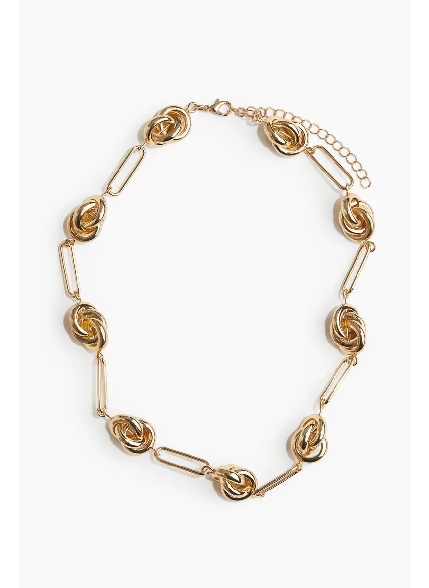 H&M Knot-Detail Chain Necklace