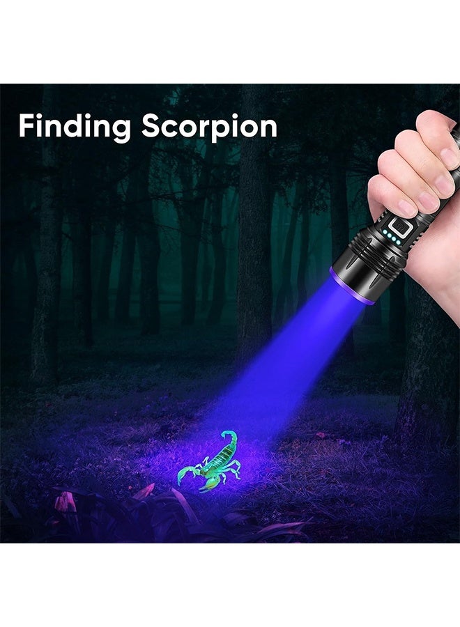 DAREU 20W 365nm UV Flashlight – Rechargeable Black Light Torch for Pet Urine Detection, Resin Curing, Golf Ball Finder, Note Checking, Rock Hunting, Scorpion Spotting - Image 5