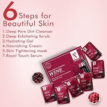 NUTRIGLOW مجموعة الوجه من نوتري جلو ناتشورالز بتركيبة متقدمة من النبيذ لبشرة متألقة خالية من العيوب ولون بشرة أفتح لجميع أنواع البشرة 211 أونصة - Image 4