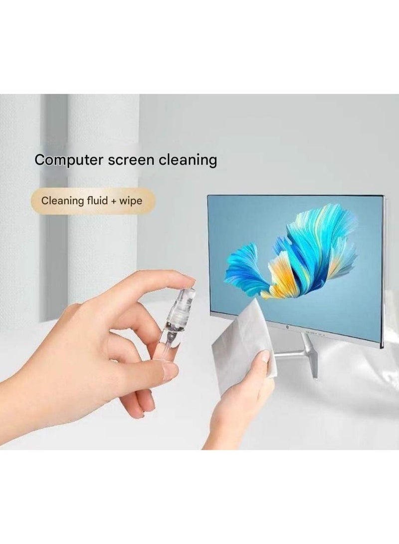 7 in 1 Mini Portable Cleaning Kit Multifunctional Keyboard Headphone Cleaning Brush Phone Computer Screen Cleaner for Electronic Devices Daily Cleaning - Image 3