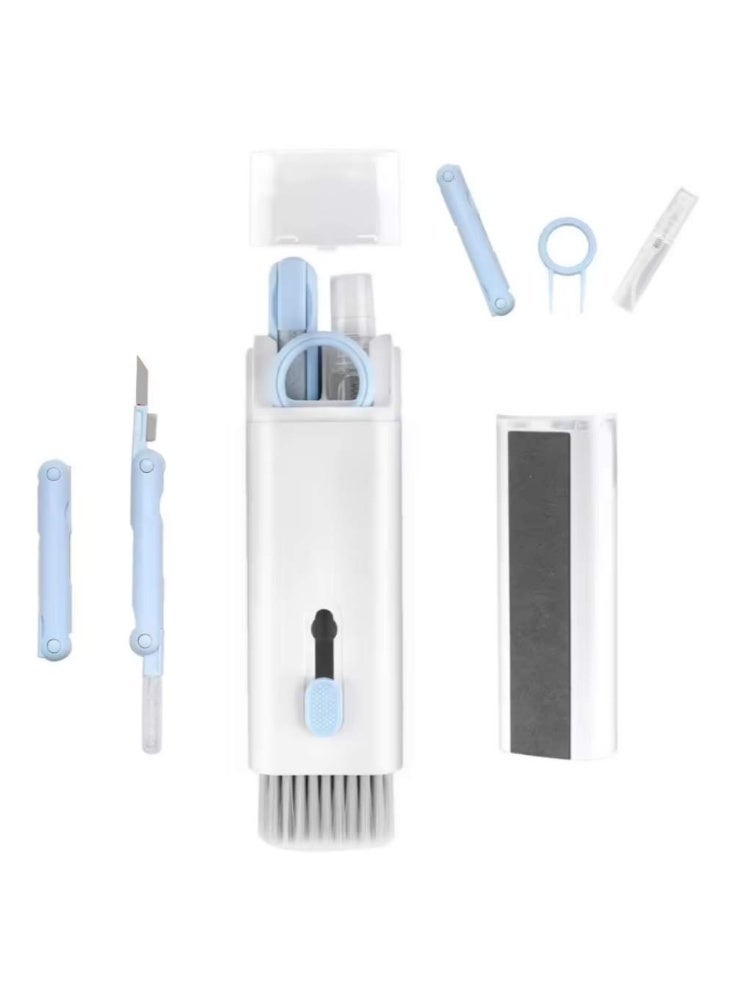 7 in 1 Mini Portable Cleaning Kit Multifunctional Keyboard Headphone Cleaning Brush Phone Computer Screen Cleaner for Electronic Devices Daily Cleaning - Image 1