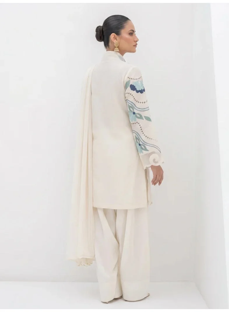 BAZM WHITE-NADIA H-2PCS-LUXURY-CHEST-42-44