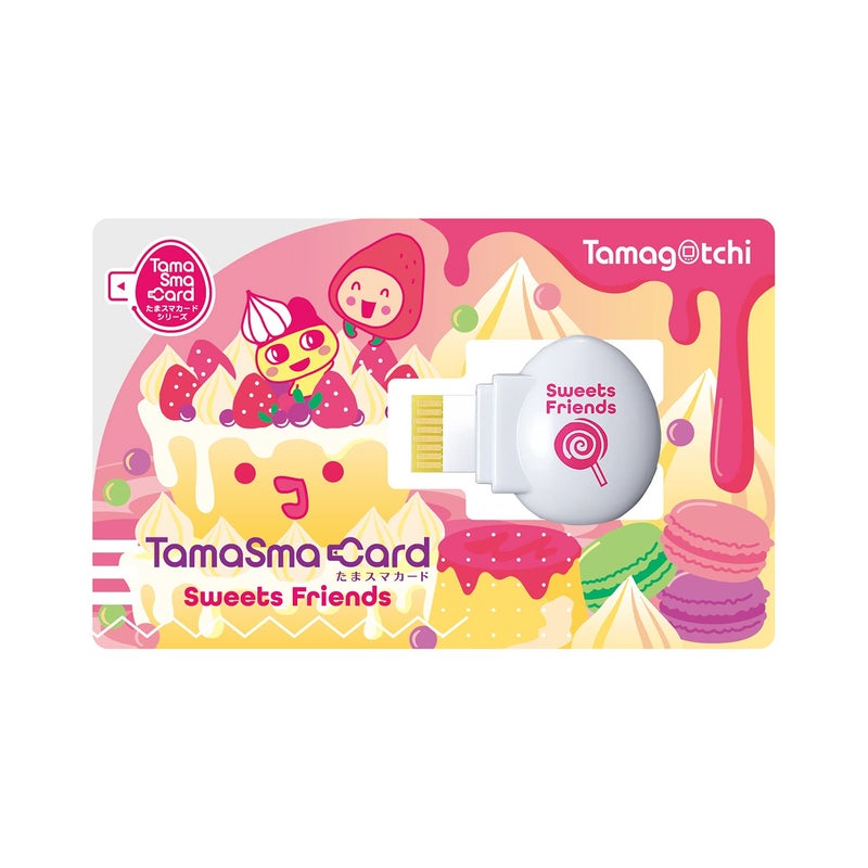 BANDAI Tamagotchi Tamamakard Sweet Friends Memory Card for Tamagotchi Smart Series, Pink, Virtual Pet, Electronic Game, 6.3 inches LCD, 4 Players, Battery Powered - Image 1