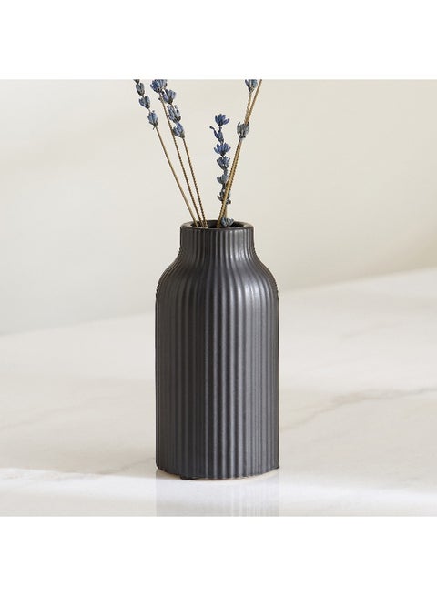 Sansa Roma Ceramic Vase - Black