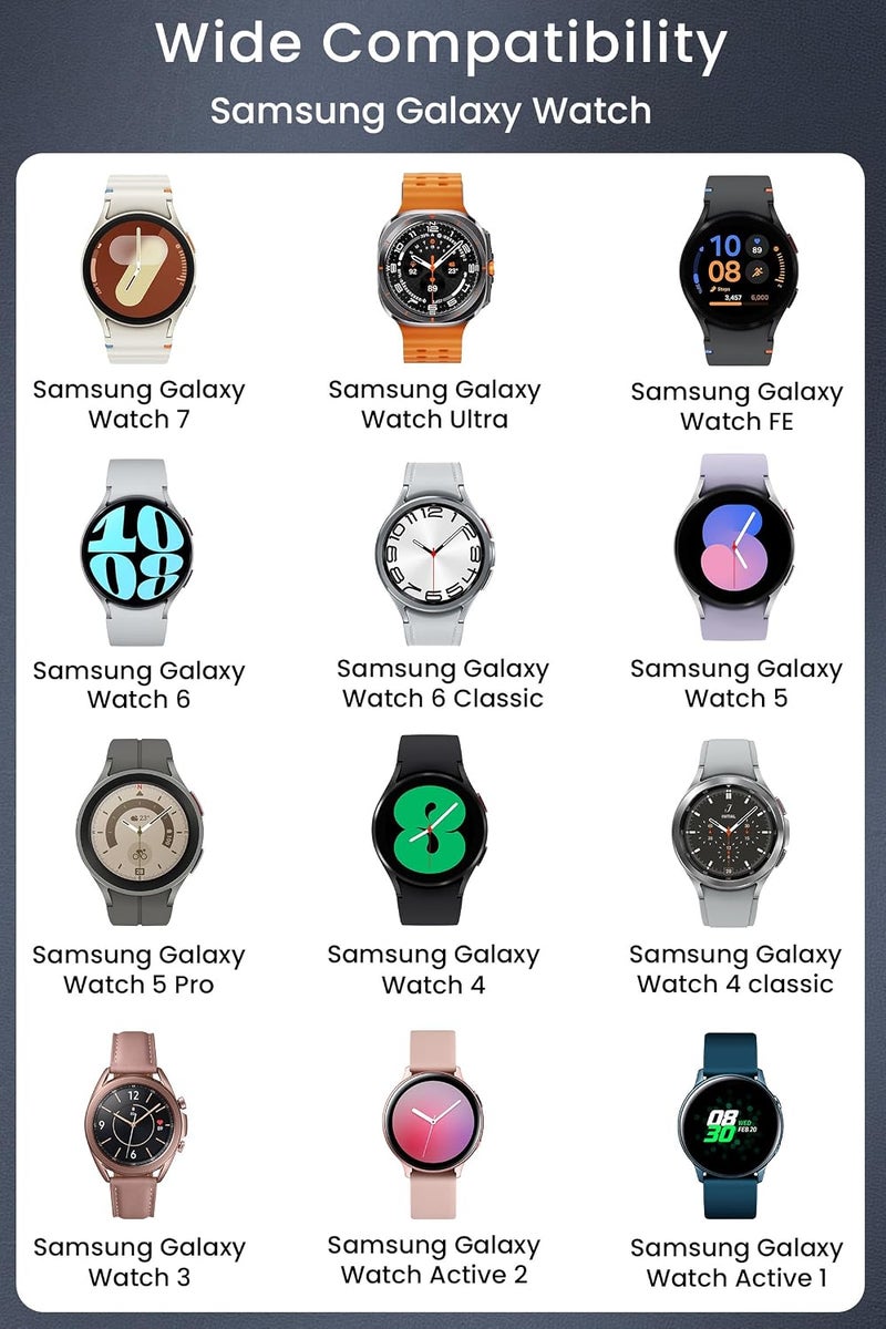 USB Cable Compatible with Samsung Galaxy Watch 6 Charger for Galaxy Watch 6 Classic/5/5 Pro/4/4 Classic/3/Active 2/Active Wireless Charging Cable Dock for Samsung Galaxy Watch Accessories - Image 2