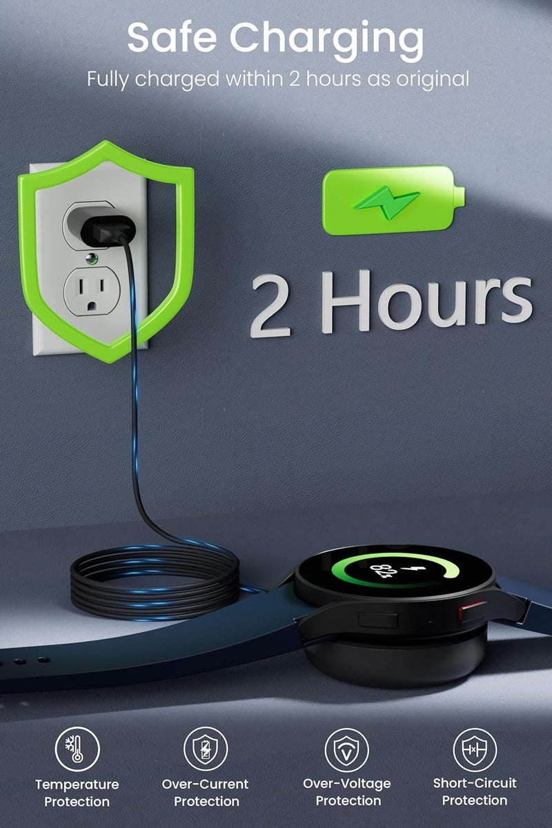 USB Cable Compatible with Samsung Galaxy Watch 6 Charger for Galaxy Watch 6 Classic/5/5 Pro/4/4 Classic/3/Active 2/Active Wireless Charging Cable Dock for Samsung Galaxy Watch Accessories - Image 4