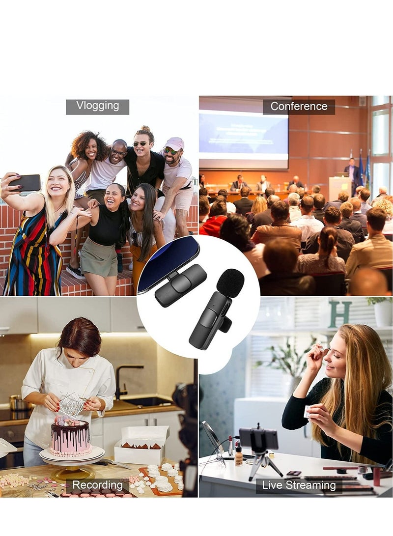 ELTRAZONE Wireless Lavalier Microphone for Type-C Phone, Plug-Play Wireless Mic with 2 Microphone for USB-C Android Phone Video Recording, Interview, Vlog, Auto Sync and Noise Reduction  - Image 5