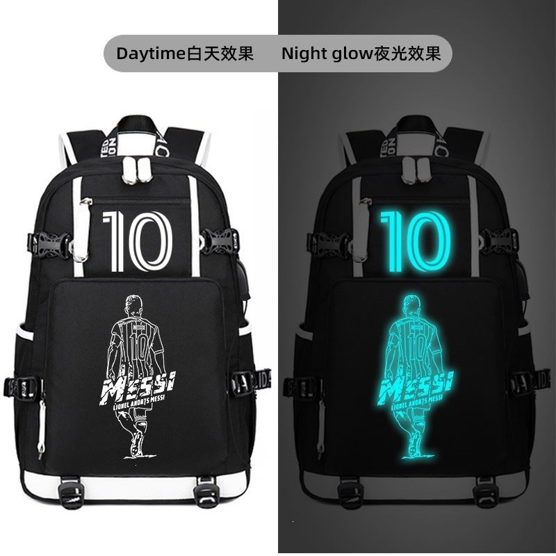 M essi Kids Backpack - Large Capacity Oxford Cloth with USB Port - Image 1