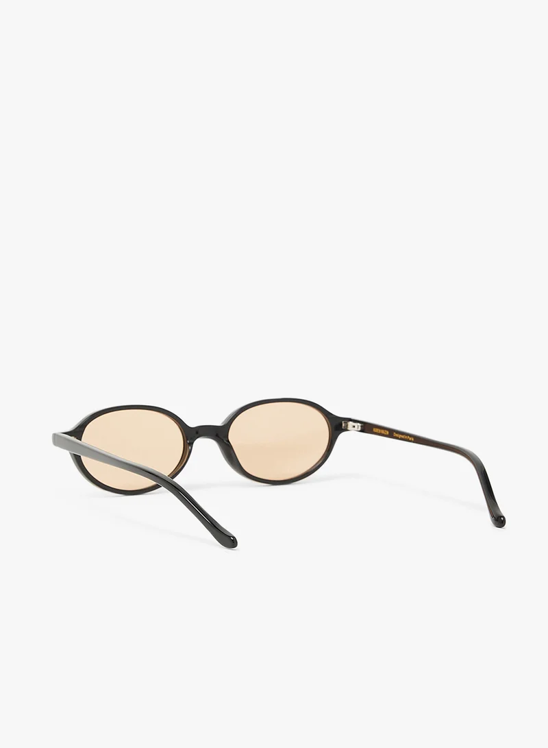 KAREN WAZEN Noor Oval Sunglasses