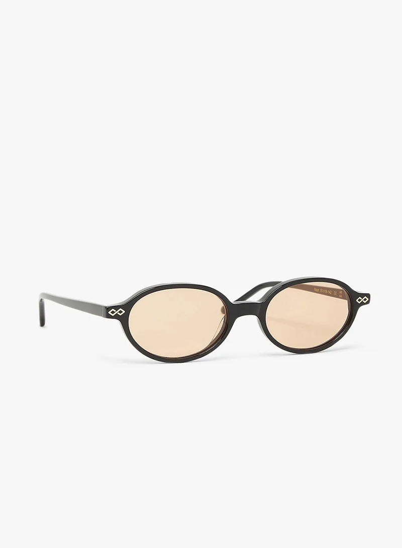 KAREN WAZEN Noor Oval Sunglasses
