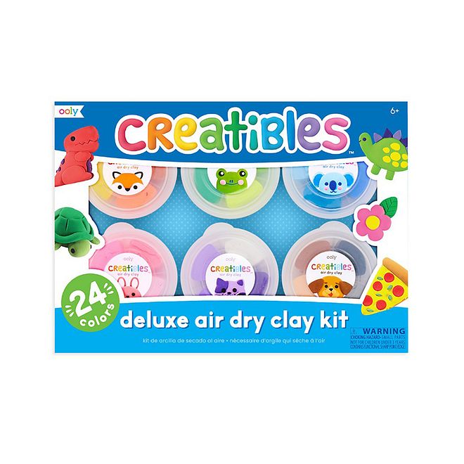 Ooly طقم طين Ooly Creatibles DIY - يجف في الهواء، 6+ سنوات، مجموعة 27 قطعة مع 24 لون وأدوات تشكيل، متعة البناء اليدوي السهلة - Image 5