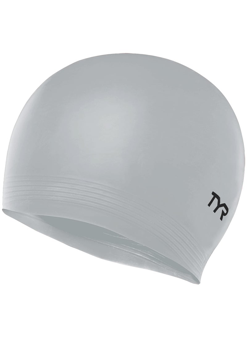 TYR TYR Mens Black Swim-caps, Silver  - Image 1