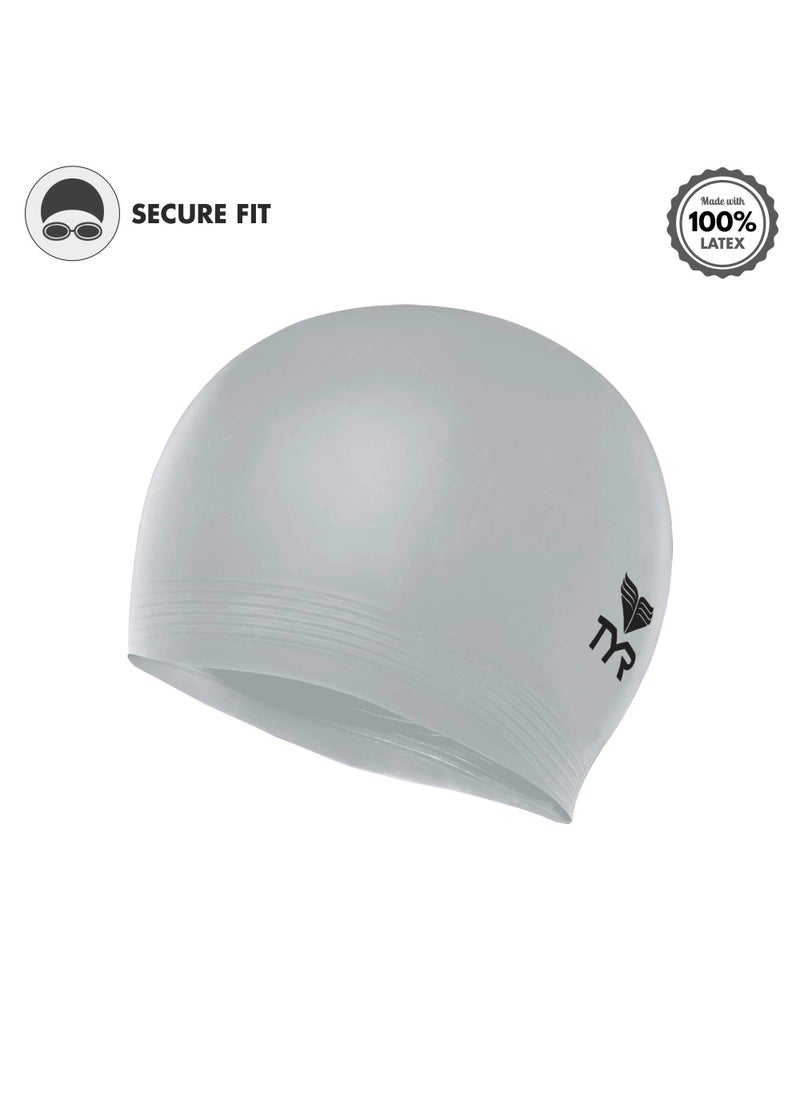 TYR TYR Mens Black Swim-caps, Silver  - Image 3