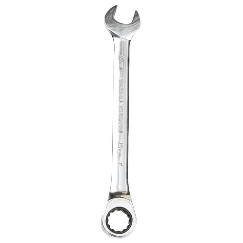 Taparia 19mm Gear Wrench Combination Spanner made of Chrome Vanadium Steel, Combination Ratchet Spanner, CrV Steel Mirror polish Finish, Anti Rust coating - Image 1