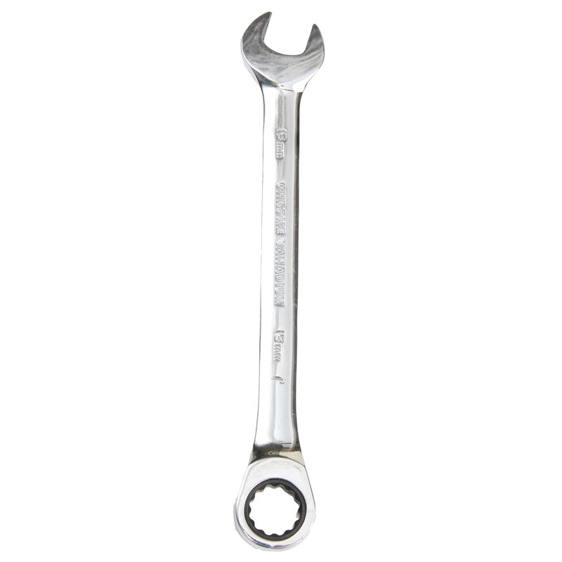 Taparia 19mm Gear Wrench Combination Spanner made of Chrome Vanadium Steel, Combination Ratchet Spanner, CrV Steel Mirror polish Finish, Anti Rust coating - Image 5