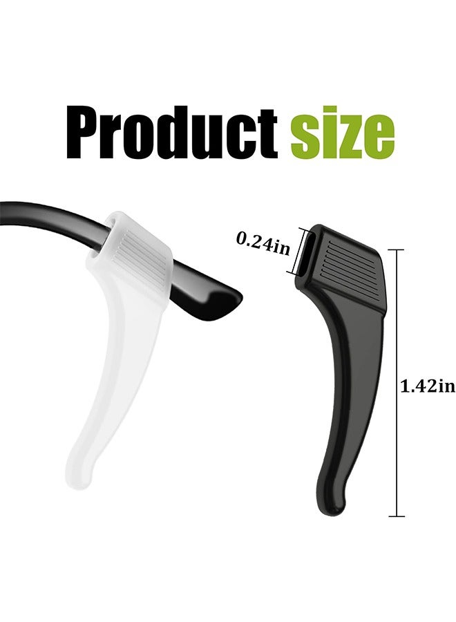 اتش اس 6 أزواج نظارات النظارات النظارات السيليكون أحواض المعبد حاملي حماة مضادة للانزلاق نظارات سدادات قبضة الأذن قبضة الأذن - Image 2