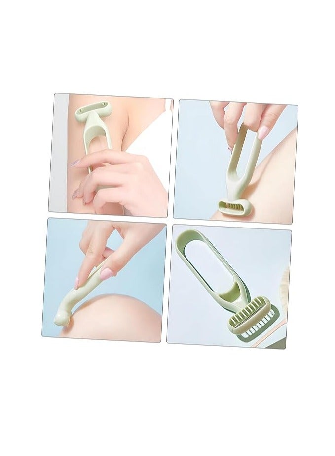 أداة إزالة الشعر اليدوية للنساء - أداة إزالة الشعر اليدوية السهلة للنساء تحت الإبطين والجسم والساقين - رائعة للبشرة الحساسة - ماكينة حلاقة لإزالة الشعر التجميلية (متعددة الألوان) - Image 2