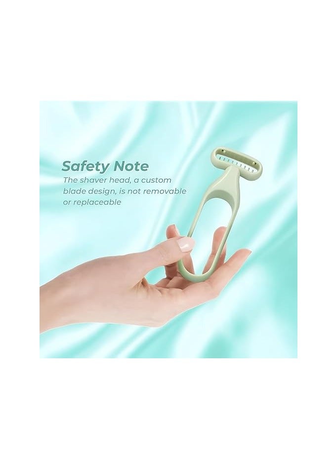 أداة إزالة الشعر اليدوية للنساء - أداة إزالة الشعر اليدوية السهلة للنساء تحت الإبطين والجسم والساقين - رائعة للبشرة الحساسة - ماكينة حلاقة لإزالة الشعر التجميلية (متعددة الألوان) - Image 4