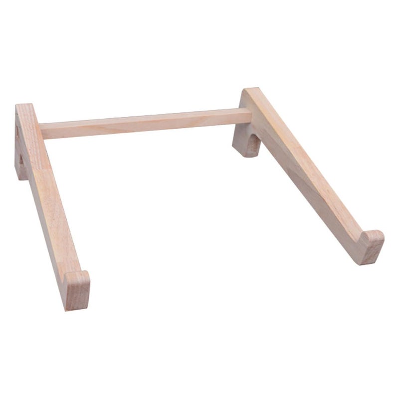 Rubberwood Laptop Stand Portable Holder for Desk 14 8 to 17 6 Inch Office Home Use - Image 2