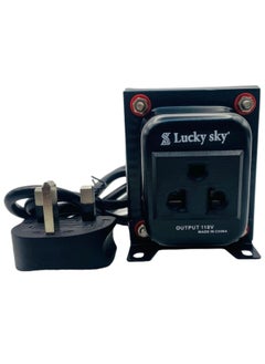 Lucky Sky Lucky Sky 100 Watt Step Down Transformer 220 Volt to 110 Volt Voltage Converter,Universal 3 Pin UK With Power Cord For Household Electrical Appliance Voltage Converter (220V TO 110V 100W).  - Image 1