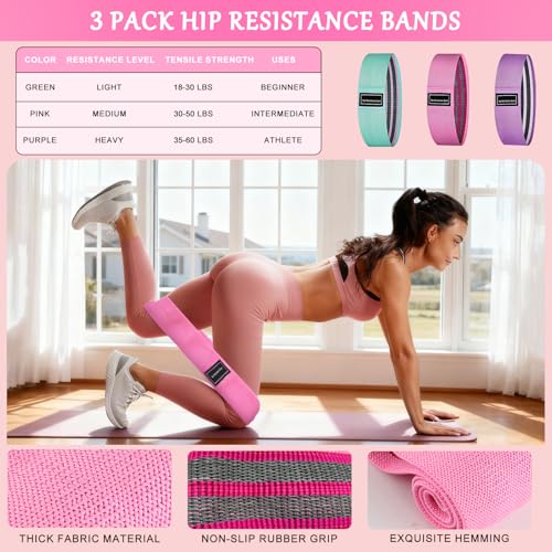 Qalvyn Home Pilates Kit for Women, Pilates Ring Set, Pilates Equipment Kit for Women Home Workouts, Pilates Essentials Kit with 15’’ Pilates Ring and Ball, Resistance Bands for Strength, Toning, Flexibility - Image 4