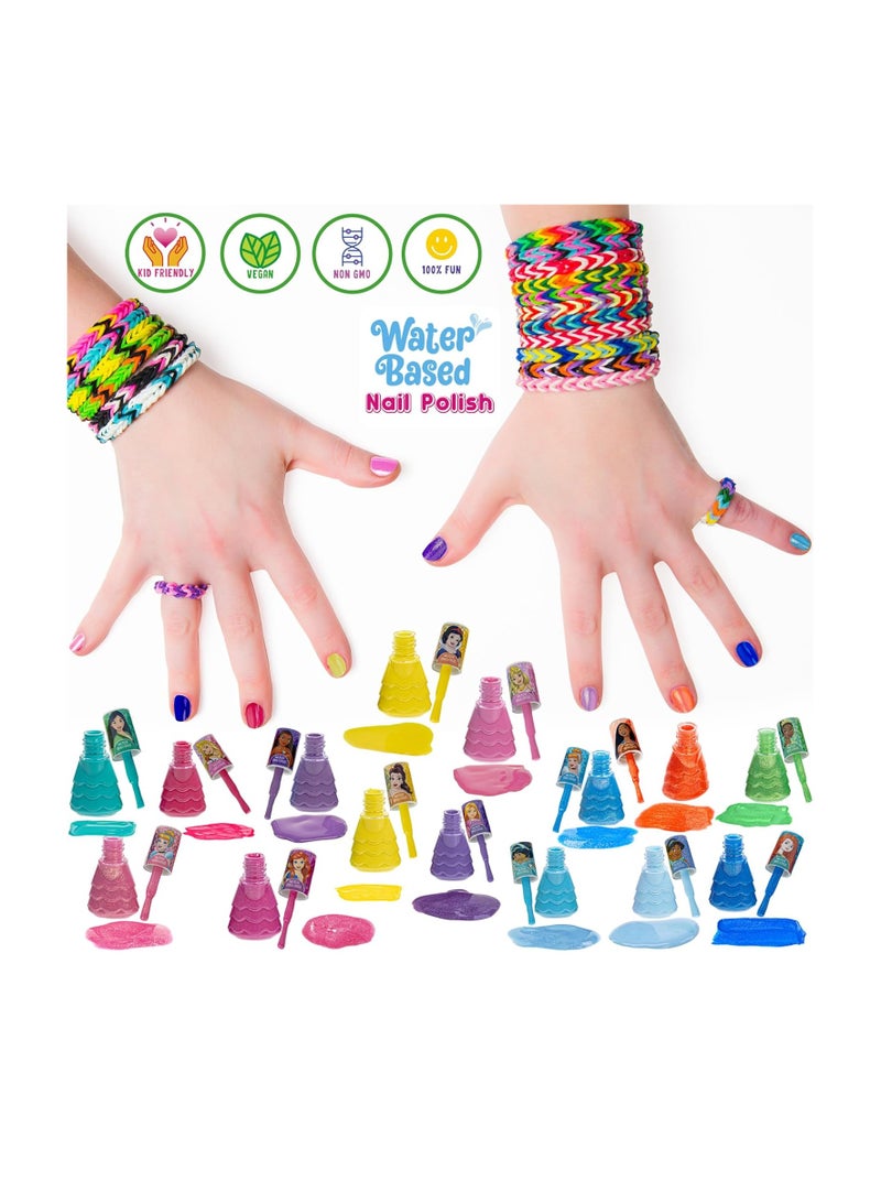 TOWNLEY GIRL Townley Girl Disney Princess 15 Piece Water-Based Nail Polish with 3 Toe Spacers| Quick Dry| Peel Off| Gift Kit Set for Kids Girls| Ages 3  - Image 3