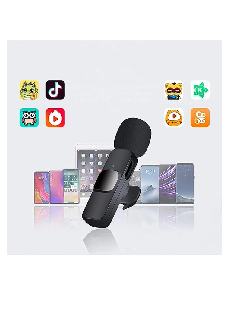 K35 Wireless Collar Microphones For 3.5mm AUX Devices Camera Speaker Mobile Phone Recording Clip-On Lapel Lavalier Mic