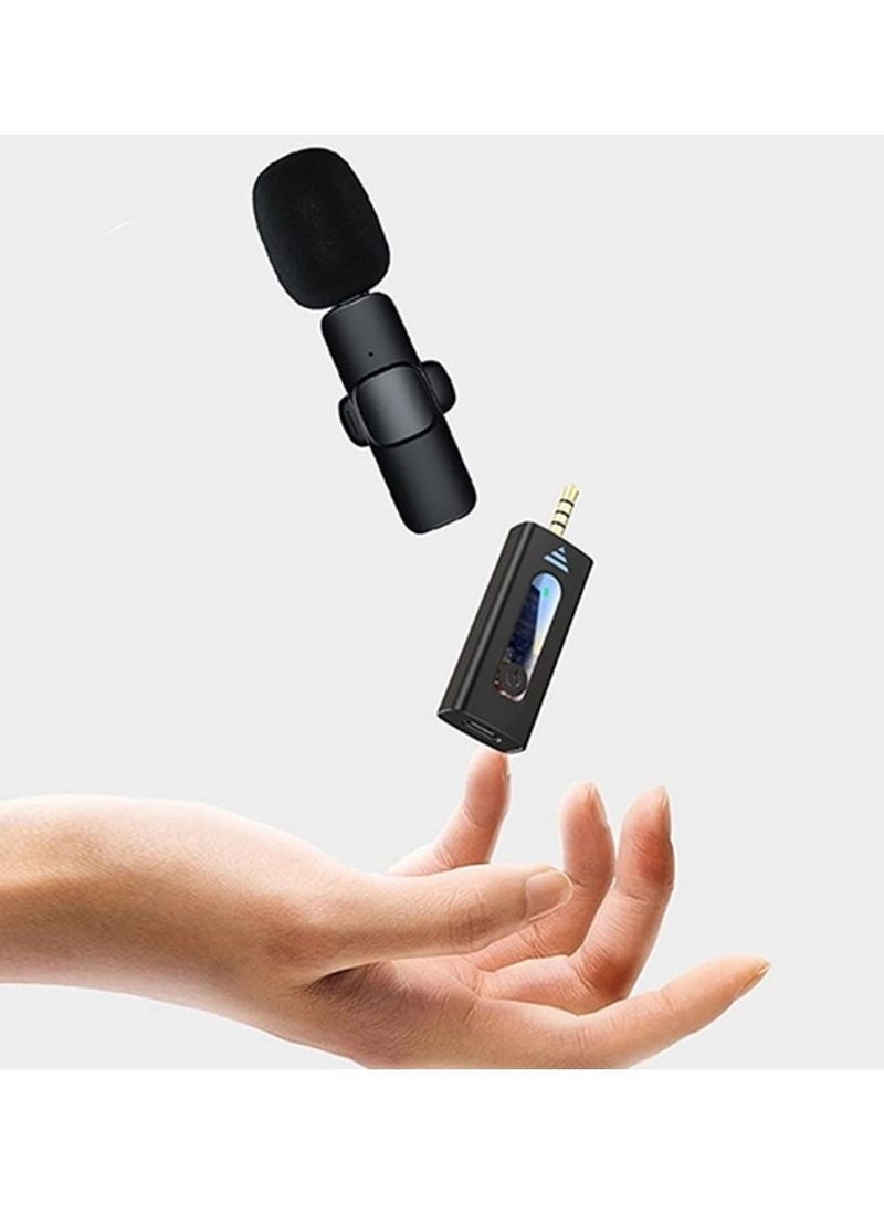 K35 Wireless Collar Microphones For 3.5mm AUX Devices Camera Speaker Mobile Phone Recording Clip-On Lapel Lavalier Mic