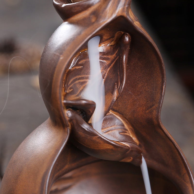 Waterfall Incense Holder Ceramic Incense Holder Incense Burner Office Accessory - Image 5