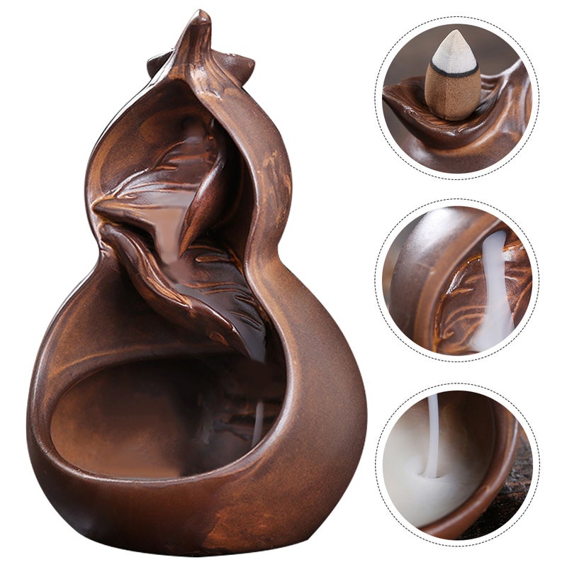 Waterfall Incense Holder Ceramic Incense Holder Incense Burner Office Accessory - Image 1