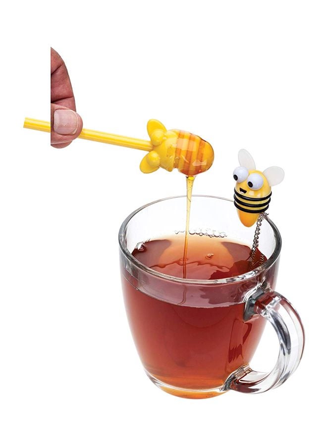 joie Tea Infuser With Honey Dipper Yellow - Image 1