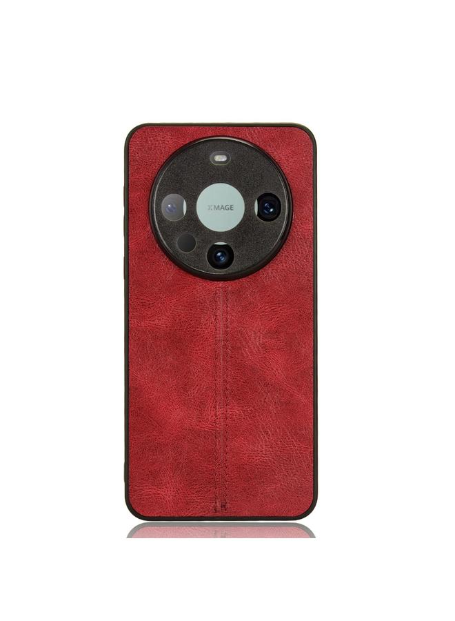 اس-توب جراب لهاتف Huawei Mate 60 Pro مصنوع من جلد البقر المخيط بنمط جلد البقر PC + PU + TPU - Image 2