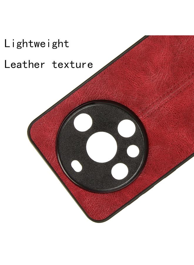 اس-توب جراب لهاتف Huawei Mate 60 Pro مصنوع من جلد البقر المخيط بنمط جلد البقر PC + PU + TPU - Image 5