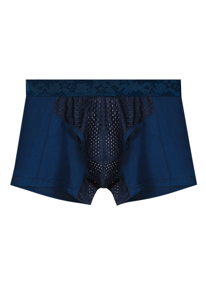 Men's Scrotal Support Underwear With Bullet-style Separation, Ice Silk Pouch For Varicose Veins, Boxer Briefs