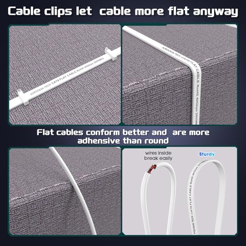 AOPOCKAN TECH Cat 8 Ethernet Cable 100 FT, Heavy Duty High Speed 40Gbps 2000Mhz Internet Network Patch Cord, RJ45 Shielded Flat LAN Cable, Outdoor&Indoor Weatherproof S/FTP UV Resistant for Gaming, Router, Modem - Image 5
